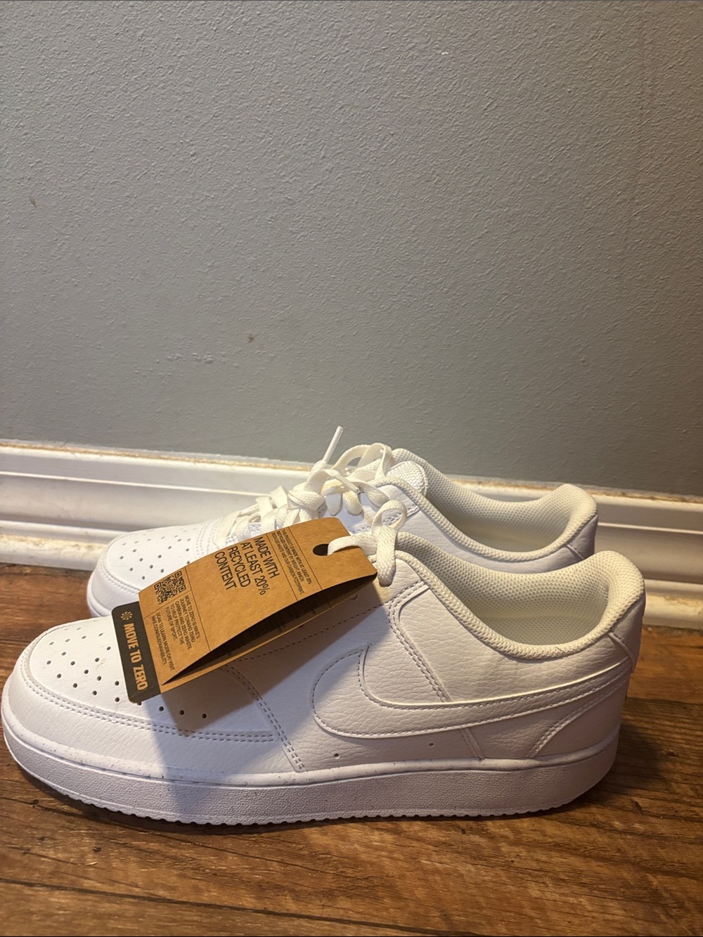 Nike White Low-Top Leather Sneakers